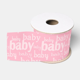 Het is een roze babyfeest voor meisjes grosgrain lint