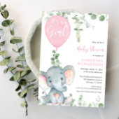 Het is een roze ballon, schattig baby shower van o kaart