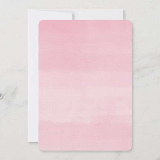 Het is een roze ballon, schattig baby shower van o kaart (Achterkant)