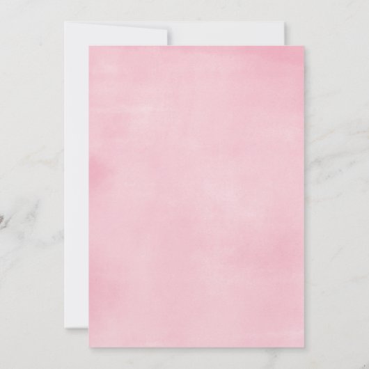 Het is een roze paarse goudelegante vlinder kaart (Achterkant)