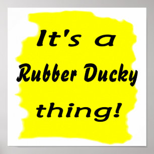 Het is een rubberen eend ding! poster