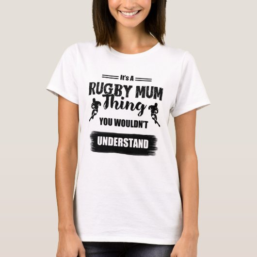 Het is een Rugby Mum Thing - Rugby T-Shirt (Voorkant)