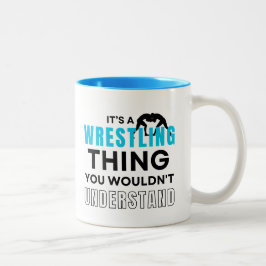 Het is een rustelend ding dat je niet zou begrijpe tweekleurige koffiemok