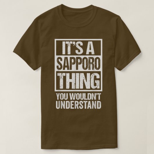 Het is een Sapporo-ding dat je Japan niet zou begr T-shirt (Design voorkant)