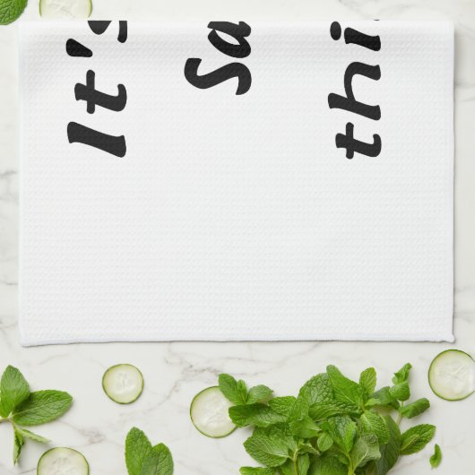 Het is een sassy ding! theedoek (Gevouwen)