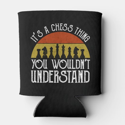 Het is een schaakding - je zou het niet begrijpen blikjeskoeler (Achterkant)