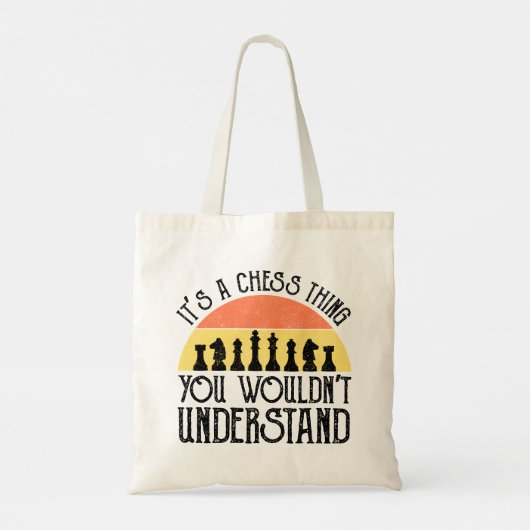 Het is een schaakding - je zou het niet begrijpen tote bag (Achterkant)