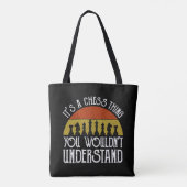 Het is een schaakding - je zou het niet begrijpen tote bag (Achterkant)