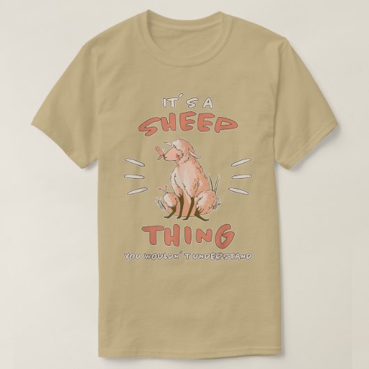 Het is een schaap die boeren schapenlamshuis schaa t-shirt (Design voorkant)