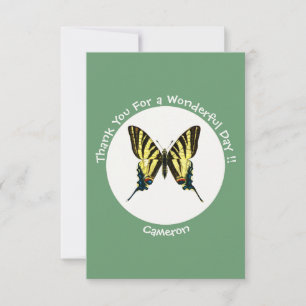 Het is een schaars Swallowtail Vlinder Verjaardags Bedankkaart