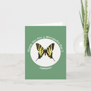 Het is een schaars Swallowtail Vlinder Verjaardags Bedankkaart