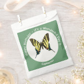 Het is een schaars Swallowtail Vlinder Verjaardags Bedankzakje (Geknipt)