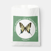 Het is een schaars Swallowtail Vlinder Verjaardags