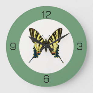 Het is een schaars Swallowtail Vlinder Verjaardags Grote Klok