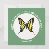 Het is een schaars Swallowtail Vlinder Verjaardags Kaart (Voorkant)