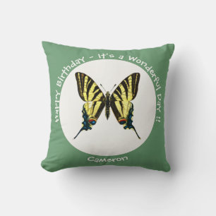 Het is een schaars Swallowtail Vlinder Verjaardags Kussen