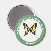 Het is een schaars Swallowtail Vlinder Verjaardags Magneet (Voorkant / Achterkant)