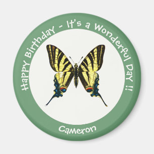 Het is een schaars Swallowtail Vlinder Verjaardags Magneet