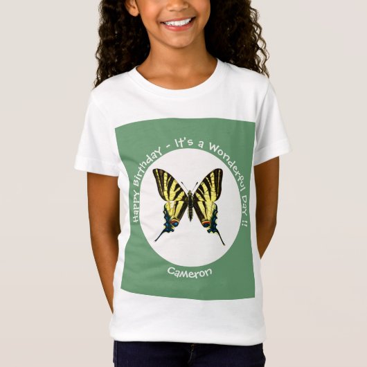 Het is een schaars Swallowtail Vlinder Verjaardags T-shirt (Voorkant)