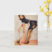 Het is een schande,  Pinup. Kaart (Gele Bloem)