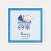 Het is een Schattig Baby shower Cocktail Napkin. Servet (Voorkant)