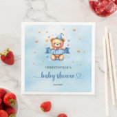 Het is een schattig teddybeer baby shower servet (Insitu)