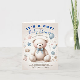 Het is een schattige teddybeer Flat Announcement K Aankondiging