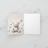 Het is een schattige teddybeer Flat Announcement K Aankondiging (Binnen)