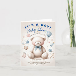 Het is een schattige teddybeer Flat Announcement K Aankondiging