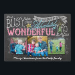 Het is een schitterende Life Chalkboard Holiday Ca Feestdagenkaart<br><div class="desc">Show vrienden en familie hoe gek,  druk,  mooi je leven is dit jaar geweest met deze schattige en trendy vakantiekaart in de stijl van het bord.</div>