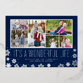 Het is een schitterende MultiPhoto Folie Holiday K Folie Feestdagenkaart