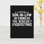 Het is een schoonzoon ding kaart (Gele Bloem)