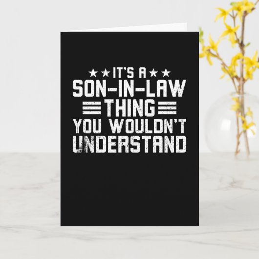 Het is een schoonzoon iets kaart (Gele Bloem)