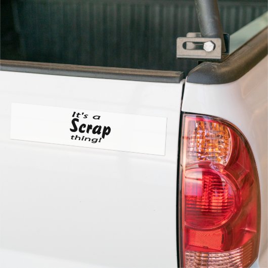 Het is een schroot ding. bumpersticker (Op Truck)