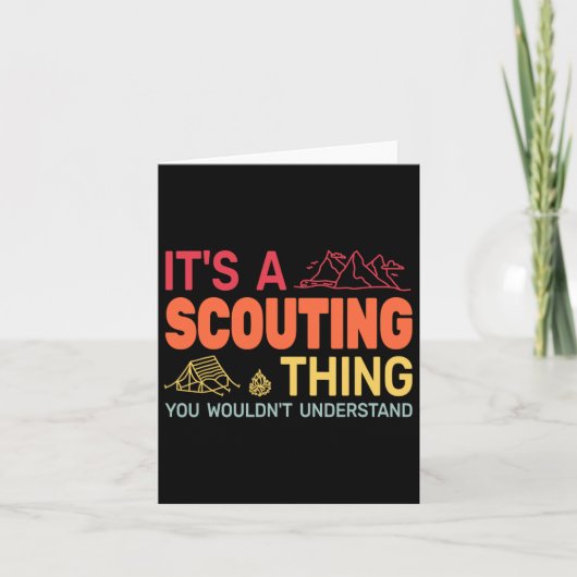 Het is een scouting ding backpacken Gcamping Boy H Kaart (Voorkant)