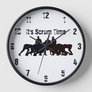 Het is een scrum Time Wall-klok