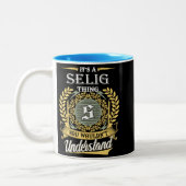 Het is een Selig ding dat je niet kon begrijpen Tweekleurige Koffiemok (Links)