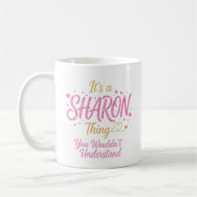 Het is een Sharon-ding Roze Goud Vrouwen Cadeau