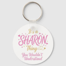 Het is een Sharon-ding Roze Goud Vrouwen Cadeau