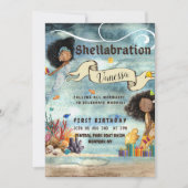 Het is een Shellabratie Verjaardagsuitnodigingskaa (Voorkant)