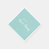 Het is een Shore Thing Beach Quote Turquoise Servet (Hoek)