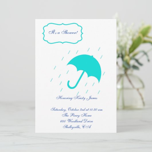 Het is een Shower. Kaart (Staand voorkant)