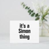 Het is een Simon ding Briefkaart (Staand voorkant)
