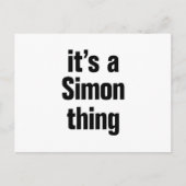 Het is een Simon ding Briefkaart (Voorkant)