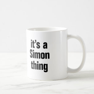 het is een simon-ding koffiemok