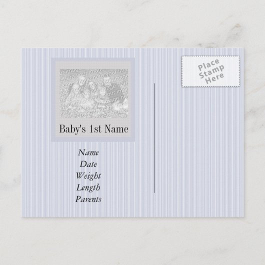 Het is een Sjabloon van de Aankondiging van de Fot (Achterkant)