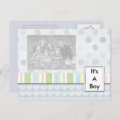 Het is een Sjabloon van de Aankondiging van de Fot (Voorkant / Achterkant)