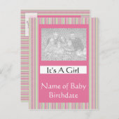 Het is een Sjabloon van de Kaart van de Aankondigi (Voorkant / Achterkant)