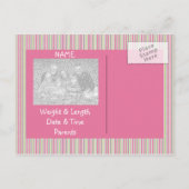 Het is een Sjabloon van de Kaart van de Aankondigi (Achterkant)