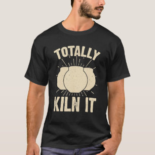Het is een skeletachtig keramisch artistiek kledin t-shirt